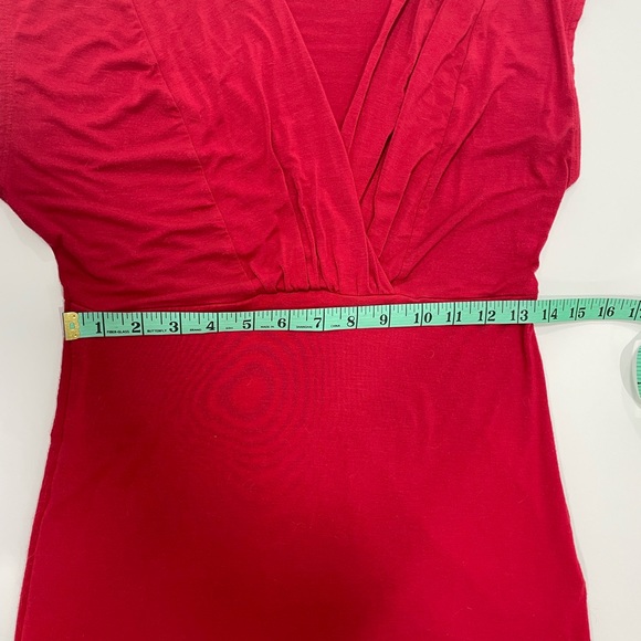 JACOB Red V-Neck Sleeveless Top ~ Size Small - Picture 11 of 14